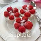 Gift set of candles - "Souffle with strawberries"