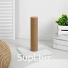 White scratching post with a square platform and a wide post Article: МТ14014_conclusion