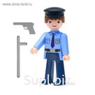 Игрушка «Полицейский», с аксессуарами, 8 см
