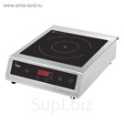 Плита VIATTO VA-350A, индукционная, 3.5 кВт, 1 конфорка, 10 режимов, серебристо-чёрная