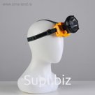 Фонарик налобный аккумуляторный,1 LED, 1 режим, микс, 7.6х8.5х8 см