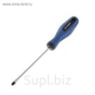 Отвертка шлицевая TUNDRA, SL6 х 200 мм, двухкомпонентная рукоятка