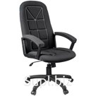 Кресло руководителя Helmi HL-E89 "Blocks", ткань S черная, мягкий подлокотник