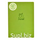 Записная книжка, А5+, арт. 52903/ 15 ШАГРЕНЬ ЗЕЛЁНЫЙ С АРОМАТОМ "ЯБЛОКО" (кожзам, 180x250 мм, 60 л., мягкий переплёт, прошивка нитью, блинтовое тиснение, белый…