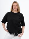 Футболка женская оверсайз, цвет чёрный