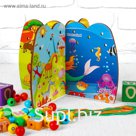 Игрушка развивающая "Шнуровка на стенку. Животные" 4,5×29×18,5 см