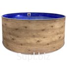 Круглый бассейн «ЛАГУНА» 3,05 х 1,25 м, цвет светлое дерево