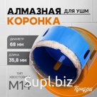 Коронка алмазная ТУНДРА, для УШМ, 68×35.8 мм, М14