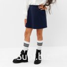 Юбка прямая для девочки KAFTAN: School collection, размер 34 (122-128 см), тёмно-синяя