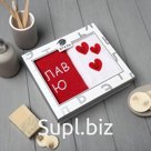 Полотенца махровые «Этель. Лав ю», 35×60 см - 2 шт., хлопок 100%