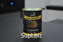 Каша гречневая с говядиной