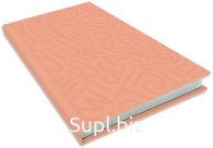 Записная книжка Lamark Delight Time, 110х205, 80 листов, клетка, обложка ламинир.картон, уф-лак, цвет мускатная дыня
