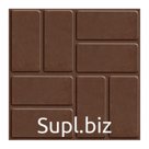 Плитка ППК тротуарная, 25 × 25 × 2 см, коричневая, «Универсальная»