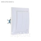 Выключатель "Кунцево" Селена 8105, 10 А, 3 клавиши, скрытый, белый