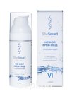SheSmart Night Whitening Cream with Peptides, Vitamins A, E, and Niacinamide, 50 ml