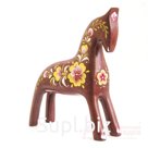 Marsala horse with floral design