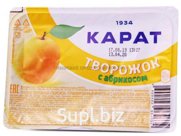 Продукт творожный "Творожок" термизированный фруктовый с наполнителем «Абрикос» 9% 230 гр.