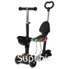 Самокат-каталка 5 в 1, колёса световые PU 115/90 мм, ABEC 7