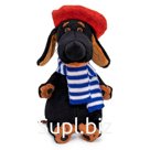 Мягкая игрушка «Ваксон в берете и шарфе», 29 см