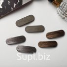 Невидимки для волос «Герти», набор 6 шт., текстура полосы, 5.5 см, серо-коричневые