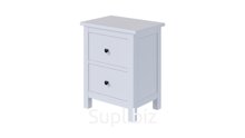 Комод/прикроватная тумбочка 2 ящ аналог Hemnes Ikea 54*66*38 Белый