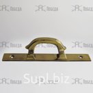 Дверная ручка полированная с покрытием под старину