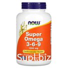 БАД «Now Foods» Super Omega 3-6-9, 1,200 mg, 180 капсул