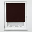 Штора рулонная BRABIX 50×175 см, текстура - лён, защита 55-85%, 200 г/м2, коричневый S-17, 605977