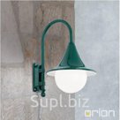 Уличный настенный светильник, зеленый