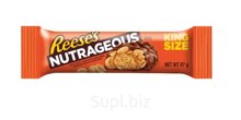 Reese's Nutrageous батончик покрытый шоколадом с начинкой арахис большого размера 87гр