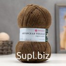 Пряжа "Ангорская тёплая" 40% шерсть, 60% акрил 480м/100гр (478 защитный)