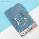 Полотенце махровое "Крошка Я" Dino, 30х60 см, хлопок 100%