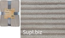 Decorative bedspread "Striped flannel", 180x200cm, density 250g/m2