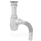 Сифон для умывальника 1 1/4"*40  с гофрой 40*40/50 S1015 Акватер
