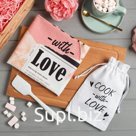 Набор подарочный "Cook with love" полотенце 40х73см, лопатка