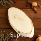 Спил берёзы косой, шлифованный с одной стороны,16х30см, толщина 1,5см