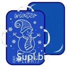 Сани-ледянка c принтом 56*42 см голубая Артикул: МТ13617