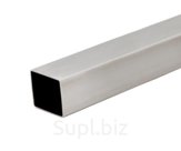 Трубы нержавеющие электросварные ЭСВ квадратные 40х3 шлиф имп ASTM A554, длина 6 м, марка AISI 304 (08Х18Н10)