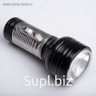 Фонарь 1 диод, рукоять ребристая, 1 D, микс, 5.5х11 см