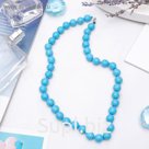 Бусы шар №10 через узел "Бирюза", 45см