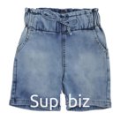 Джинсовые шорты для девочек, рост 140 см, цвет голубой