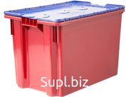 Ящик с крышкой, Safe Pro, 600×400×415, красный, код:29579