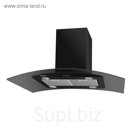 Вытяжка Maunfeld Ancona Plus A ISLA 90, каминная, 1050 м3/ч, 3 скорости, чёрная/стекло