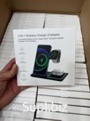 3in1 wireless charger led , Зарядное станция 3в1