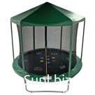 Батут SportElite HOME с принтом, d=244 см, с защитной сеткой и крышей
