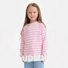 Джемпер для девочки KAFTAN, белый/розовый, размер 32 (110-116 см)