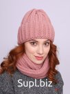 Комплект шапка и шарф женские