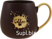 Coffee Aroma Mug 430ml Color: Chocolate Material: Porcelain