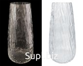 Flower vase "Kora", clear glass