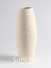 Ваза «Бего», классик, 27×9 см, керамика, бежевая